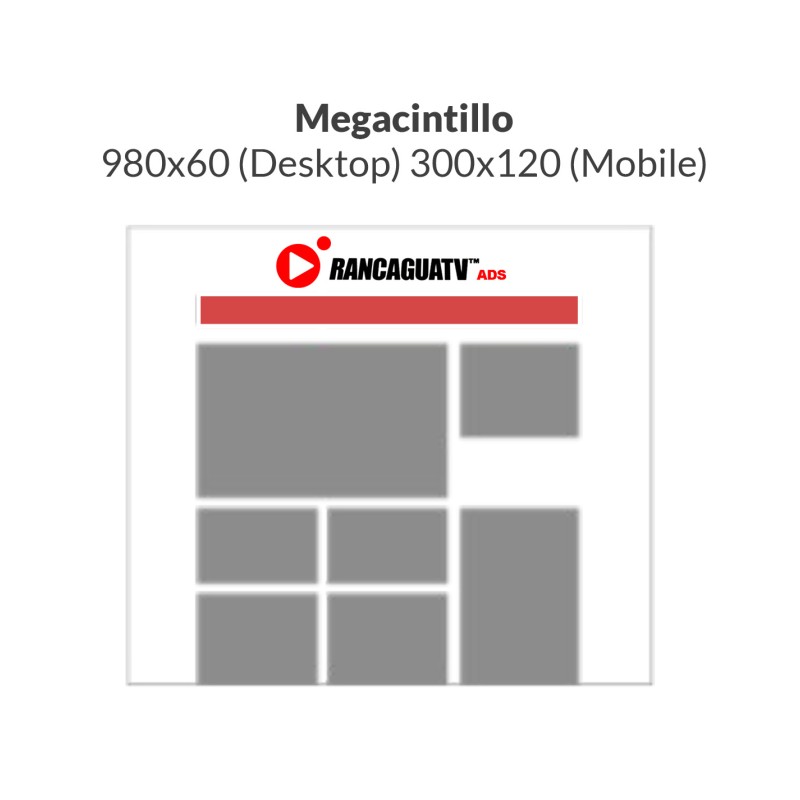 Megacintillo 960x60 desktop - 300x120 movil